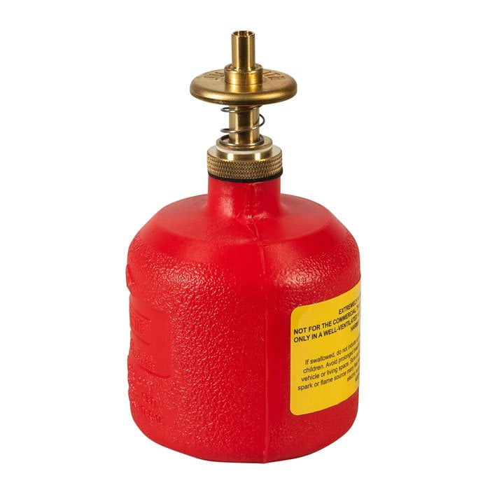 J-14004 (สีแดง) - กระป๋องจ่ายโพลีเอทิลีน ความจุ 0.24 ลิตร 79MM OD X 140MM H X 1KG, ปากท่อ 6MM